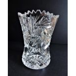 Vintage Bohemian Crystal Vase