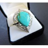 Sterling Silver Ring Turquoise Ring