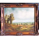 Jack R. Mould Scottish Landscape Pastoral Scene Oil Painting c. 1978