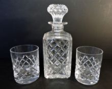 Crystal Spirit Decanter Drinks set for 2