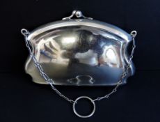 Antique Edwardian Silver Plate Ladies Evening Purse