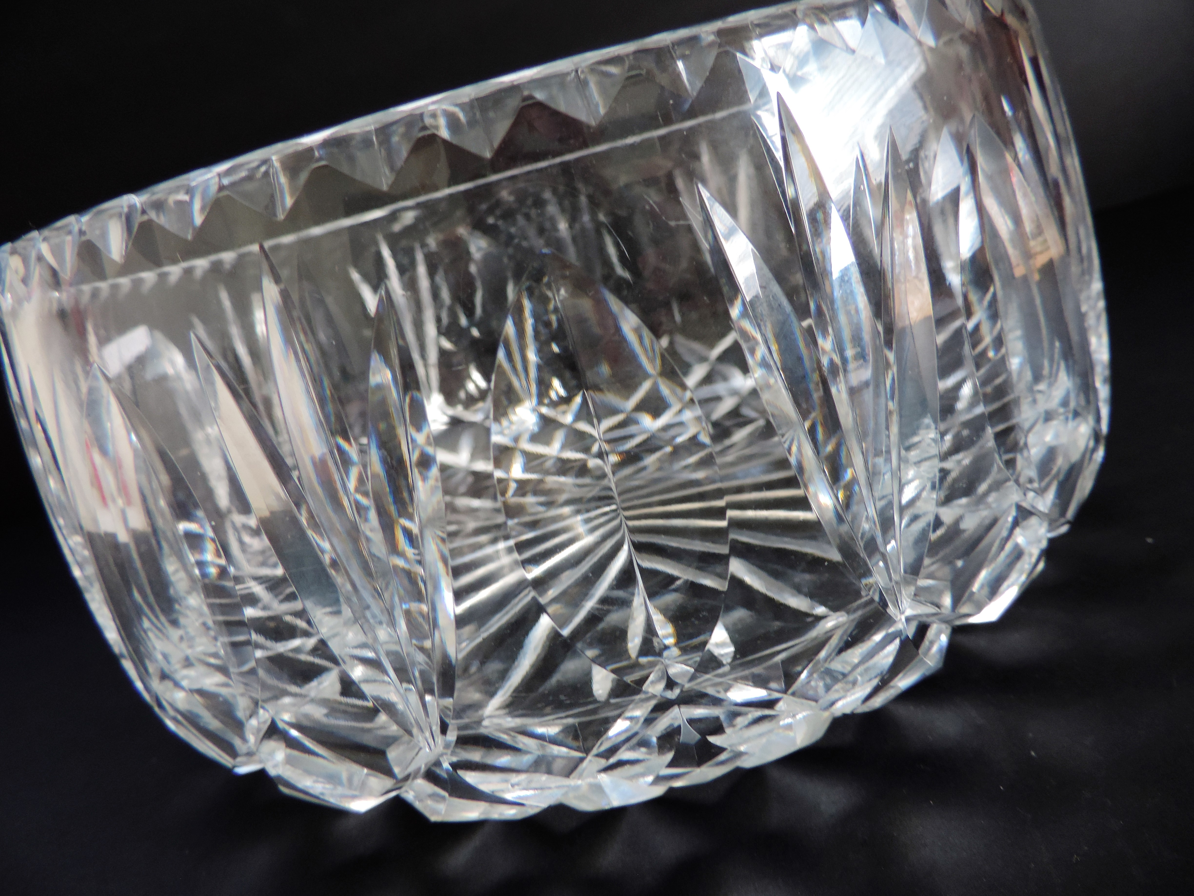 Vintage Hand Cut Crystal Bowl - Image 4 of 4