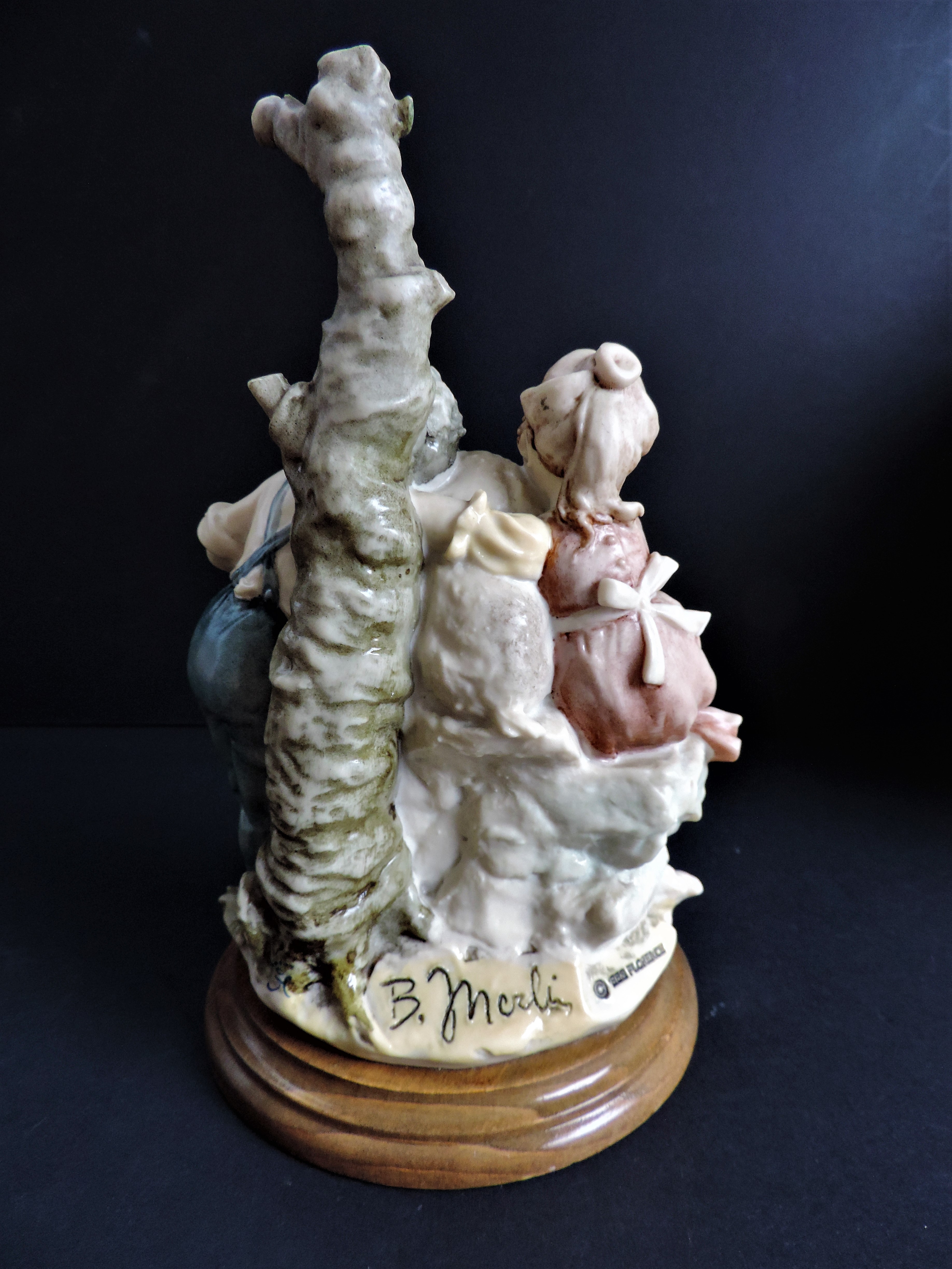 Bruno Merli Naples Porcelain Figurine Florence Italy - Image 4 of 6