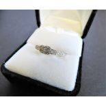 Sterling Silver Diamond Ring