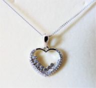 Sterling Silver Heart Pendant Necklace