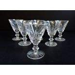 Set of 6 Waterford Crystal Tramore Liqueur Glasses