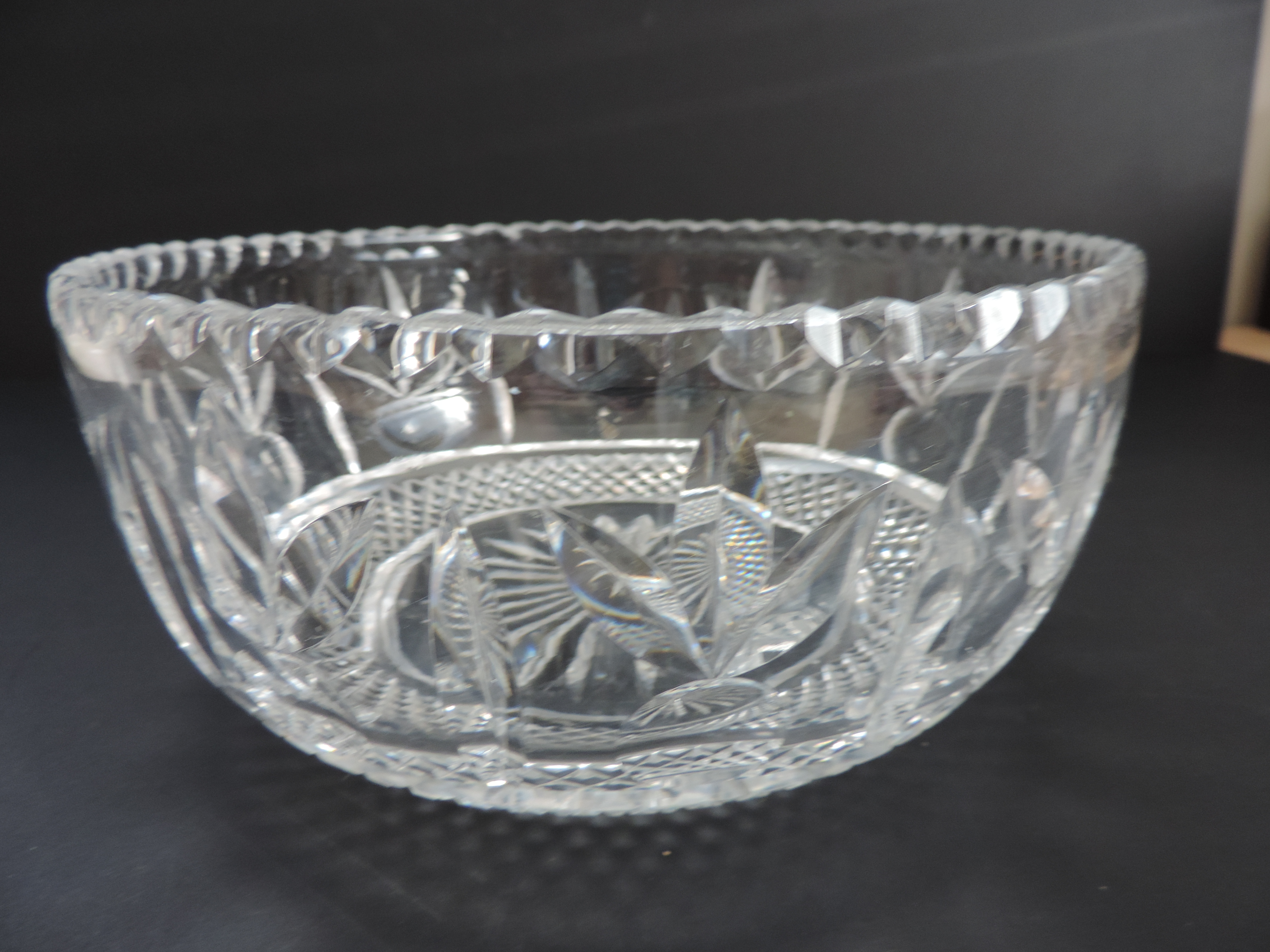 Vintage Bohemian Crystal Bowl - Image 3 of 3