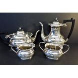 Antique Georgian Style Silver Plated Tea & Coffee Set
