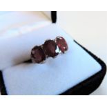 4.65 carat Madagascan Ruby Ring in Sterling Silver