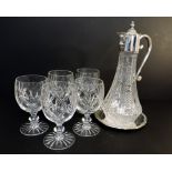 Vintage Decanter & Crystal Glasses Drinks Set