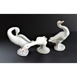 Set of 3 Lladro Porcelain Geese