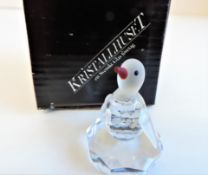 Kristallhuset Crystal Penguin Figurine New Boxed