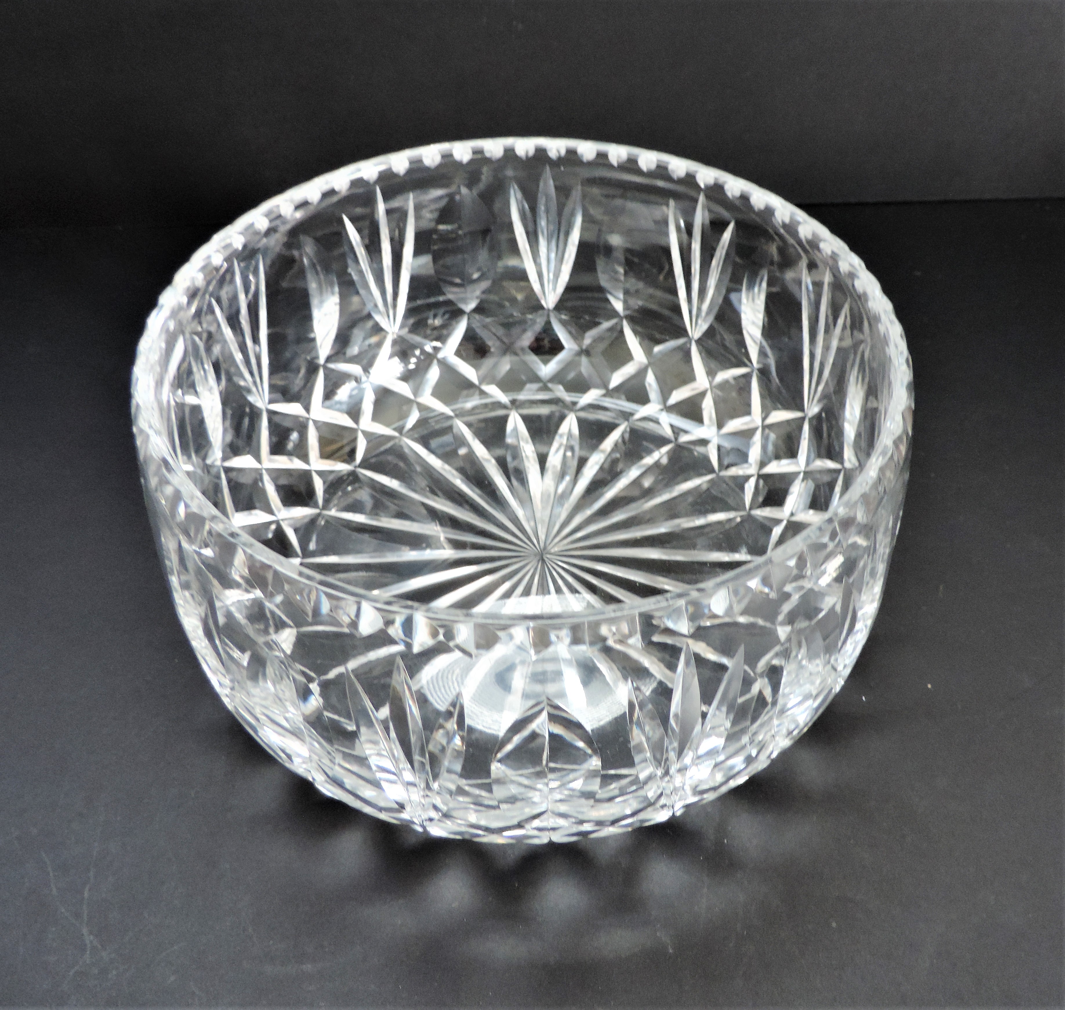 Vintage Hand Cut Crystal Bowl