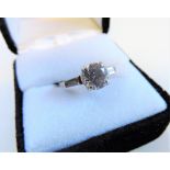 Sterling Silver 2.25 carat Cubic Zirconia Ring