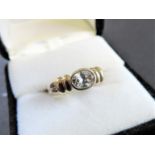 Sterling Silver 1.1ct White Sapphire Ring