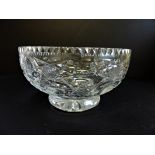 Signed Royal Brierley Crystal Bowl