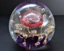 KOSTA HOFF Art Glass Paperweight