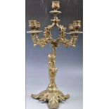 1930s brass candelabra