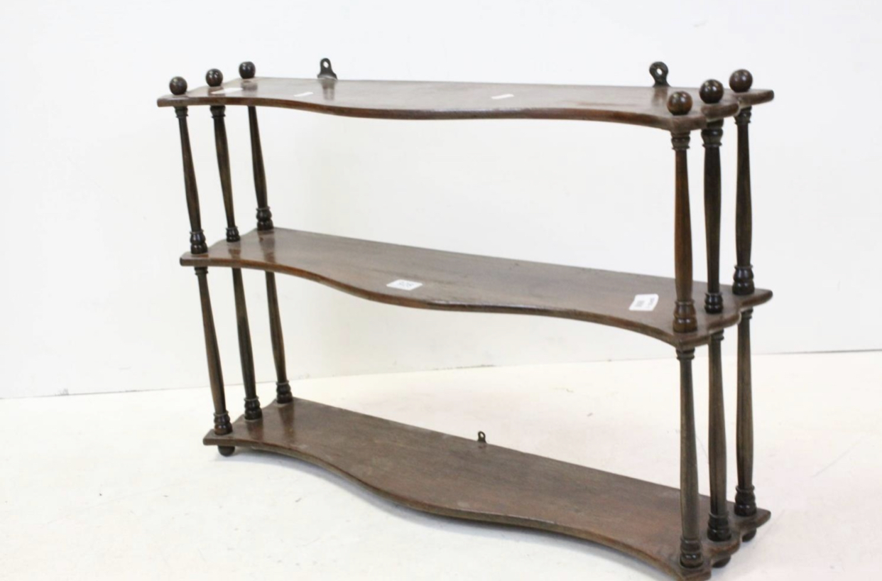 C19th hanging shelf’s