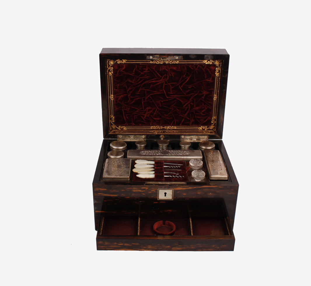 C19th coromandel dressing box