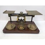 A large set of C19th postal scales