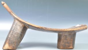 C19tg Burkina Faso alibi carved wooden stool