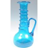 C18th French blue glass bottle