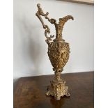 Large spelter ewer