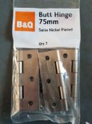 10 - Satin nickel hinge packs