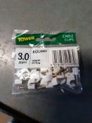 40 packs - 8mm cable clips