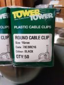10 box - 16mm cable clips