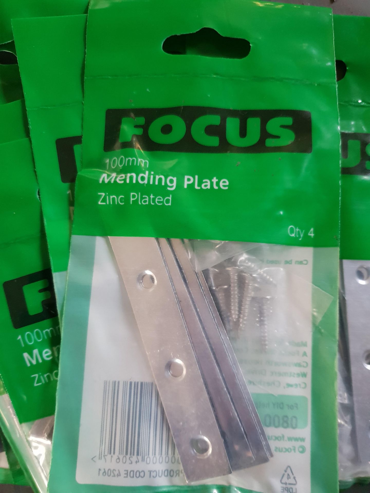 100 pack - 100mm mending plates