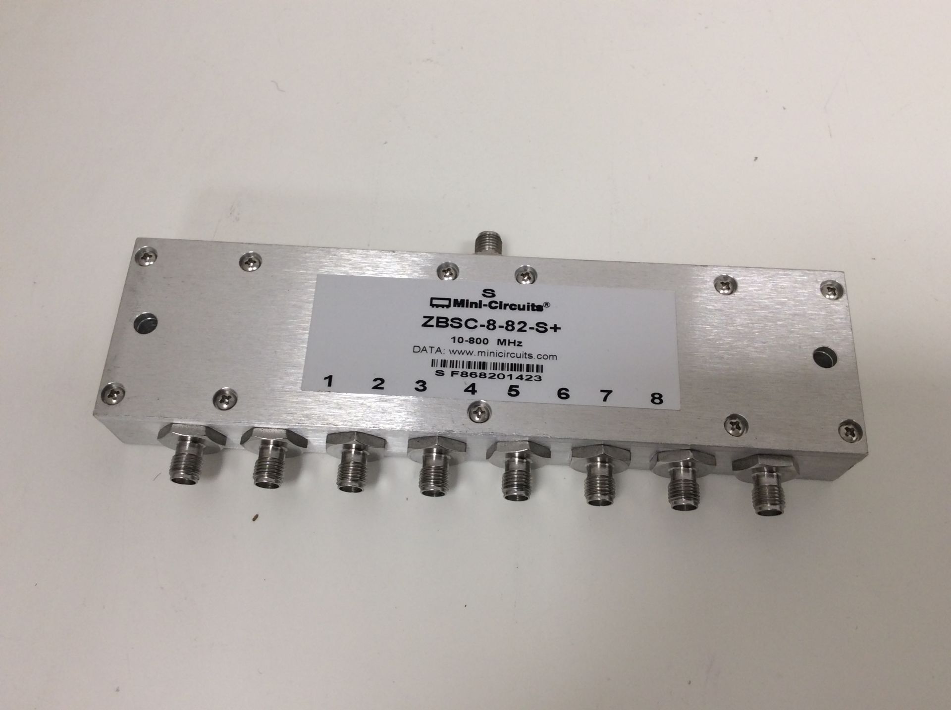 Zbsc-8-82-s+ mini-circuits 8 way splitter