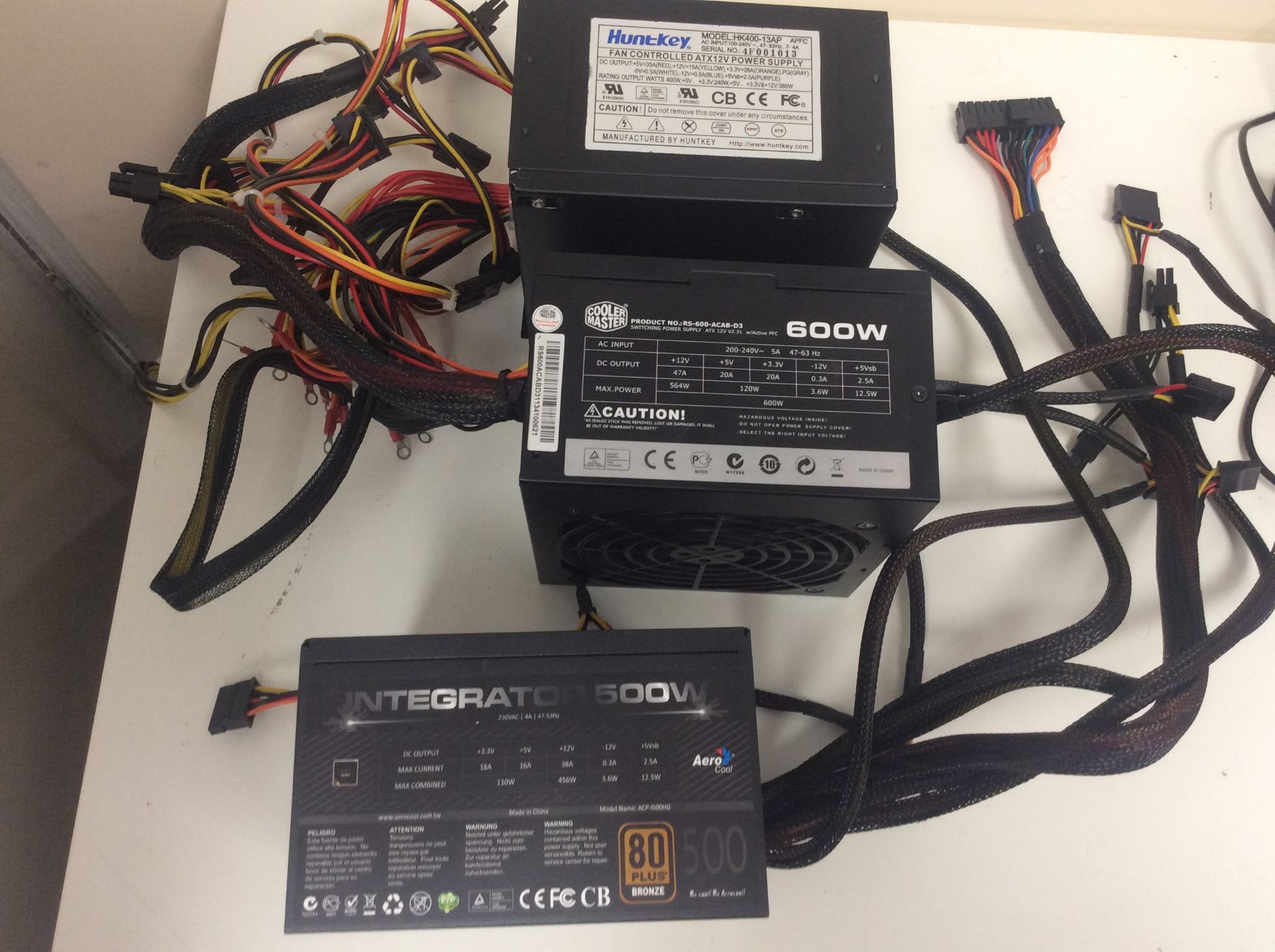 3x mixed power supplies