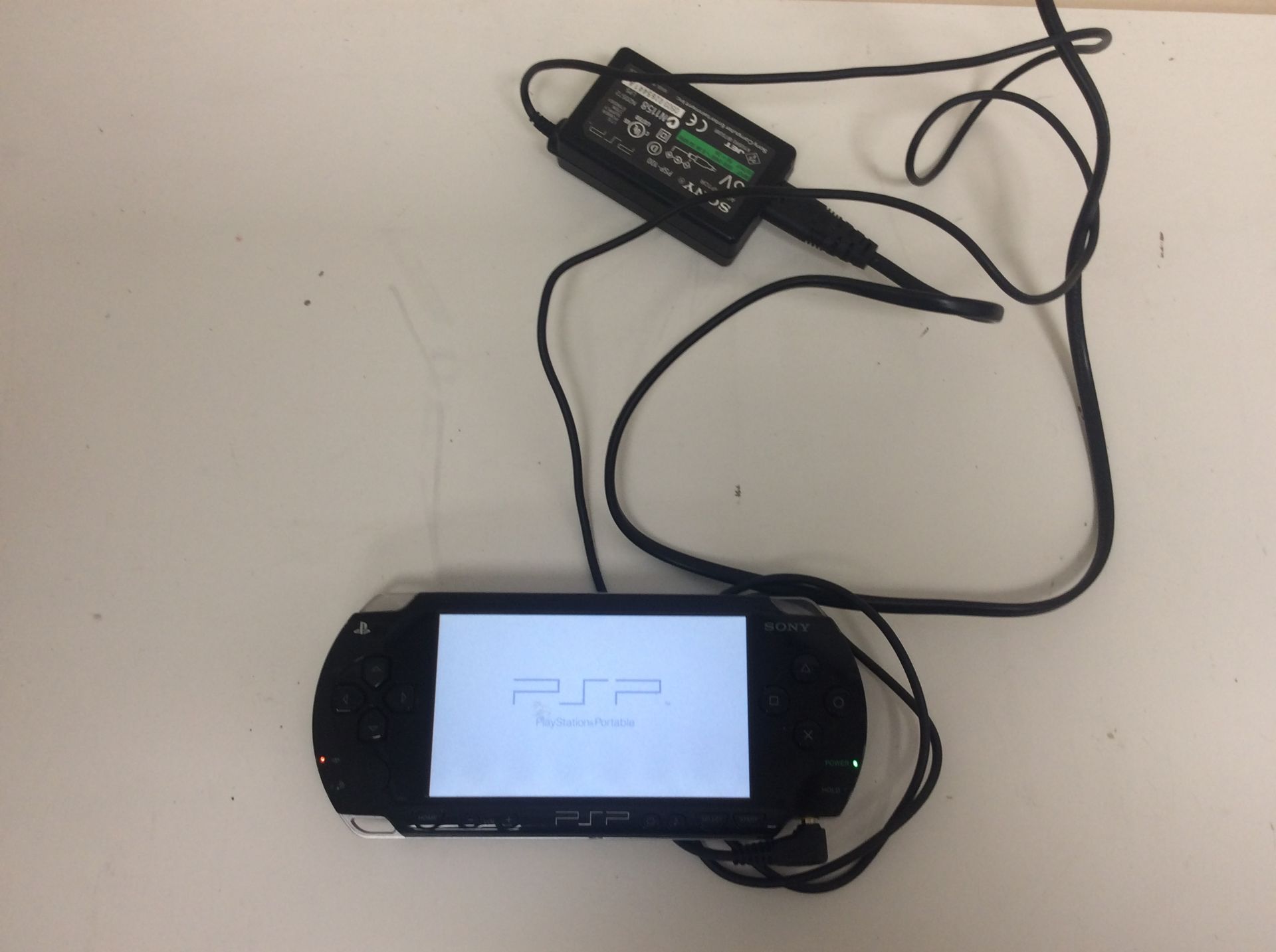 Psp console and charger