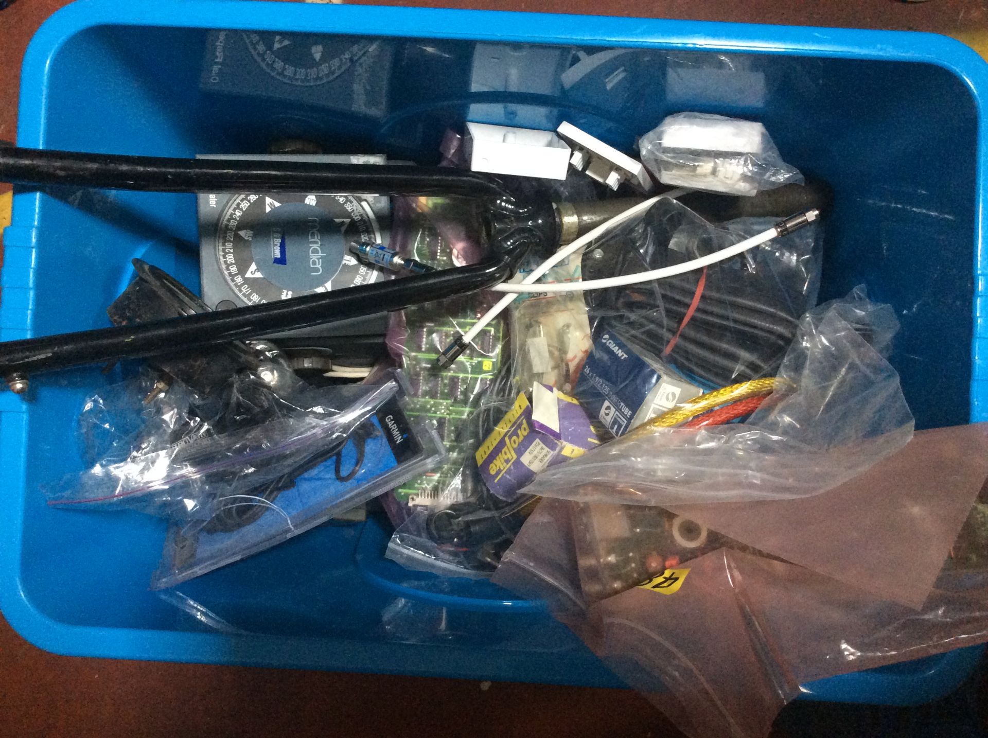 Box of mixed items as photoed