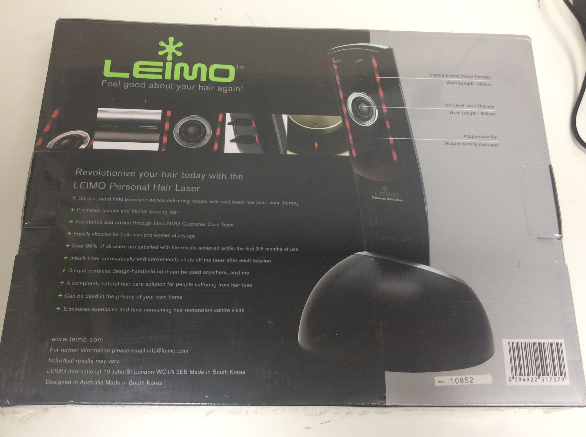 Leimo personal hair laser starter kit men and women rrp 299.99 gbp sealeed - Image 3 of 3