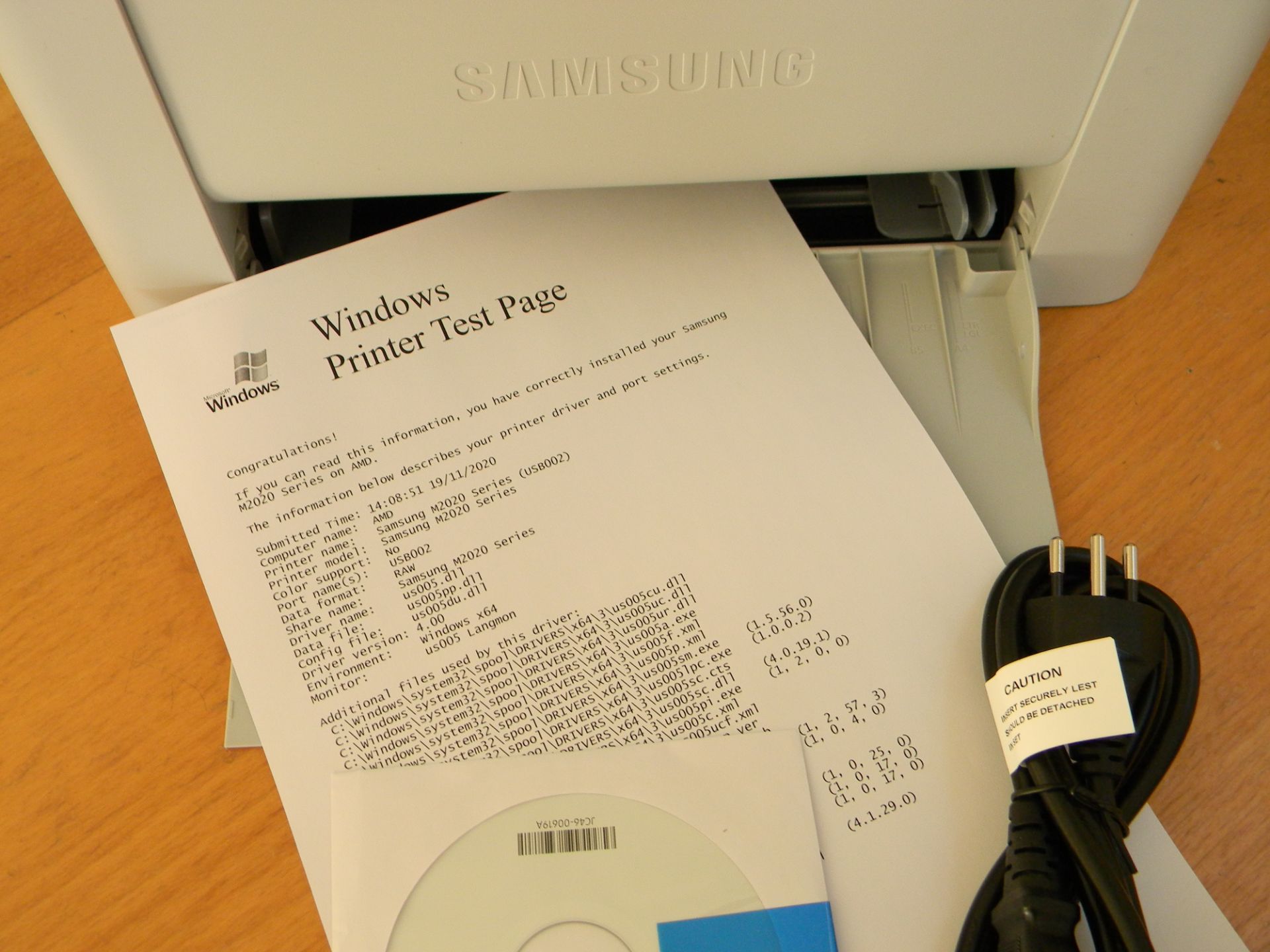 Samsung Xpress M2026 Mono Laser Printer (Like New) - Image 2 of 2