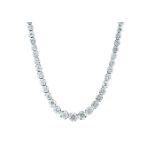 18ct White Gold Claw Set Diamond Collarate 28.5 Carats Carats