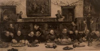 “The Supper” unsigned engraving