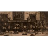 “The Supper” unsigned engraving