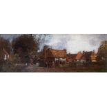 Original Signed Oil Painting. John Lochhead, 1866-1921 - Norfolk Village