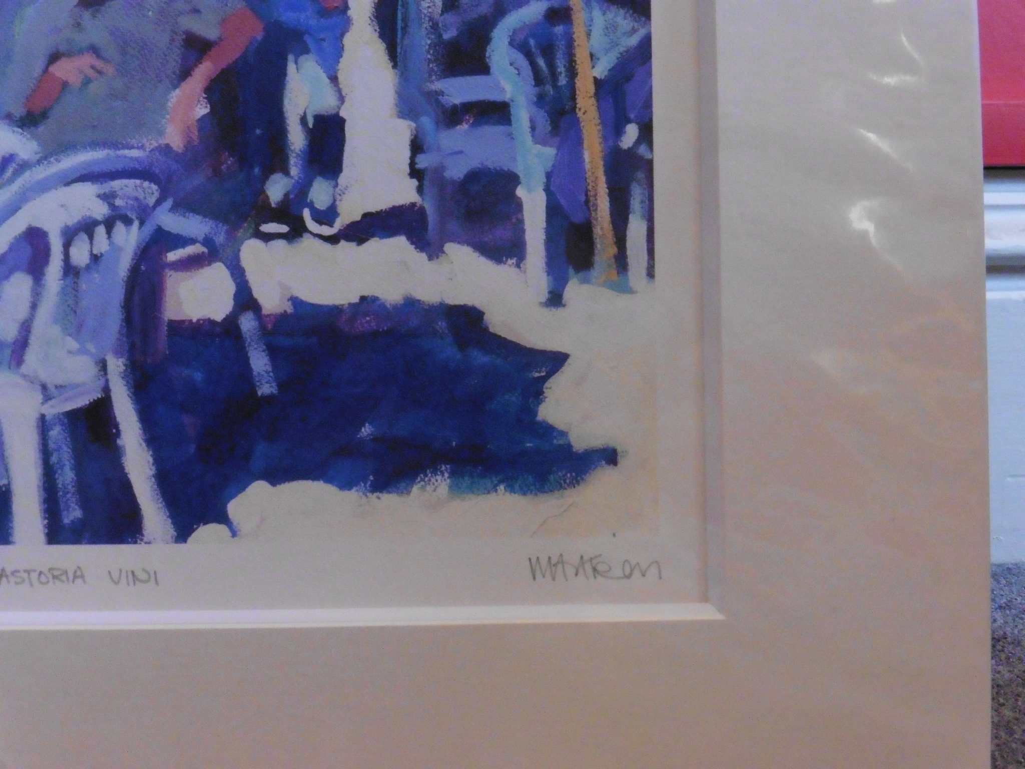 Signed limited edition print "Astoria Vini" by Scottish artist Mairi Aitken - Image 2 of 2