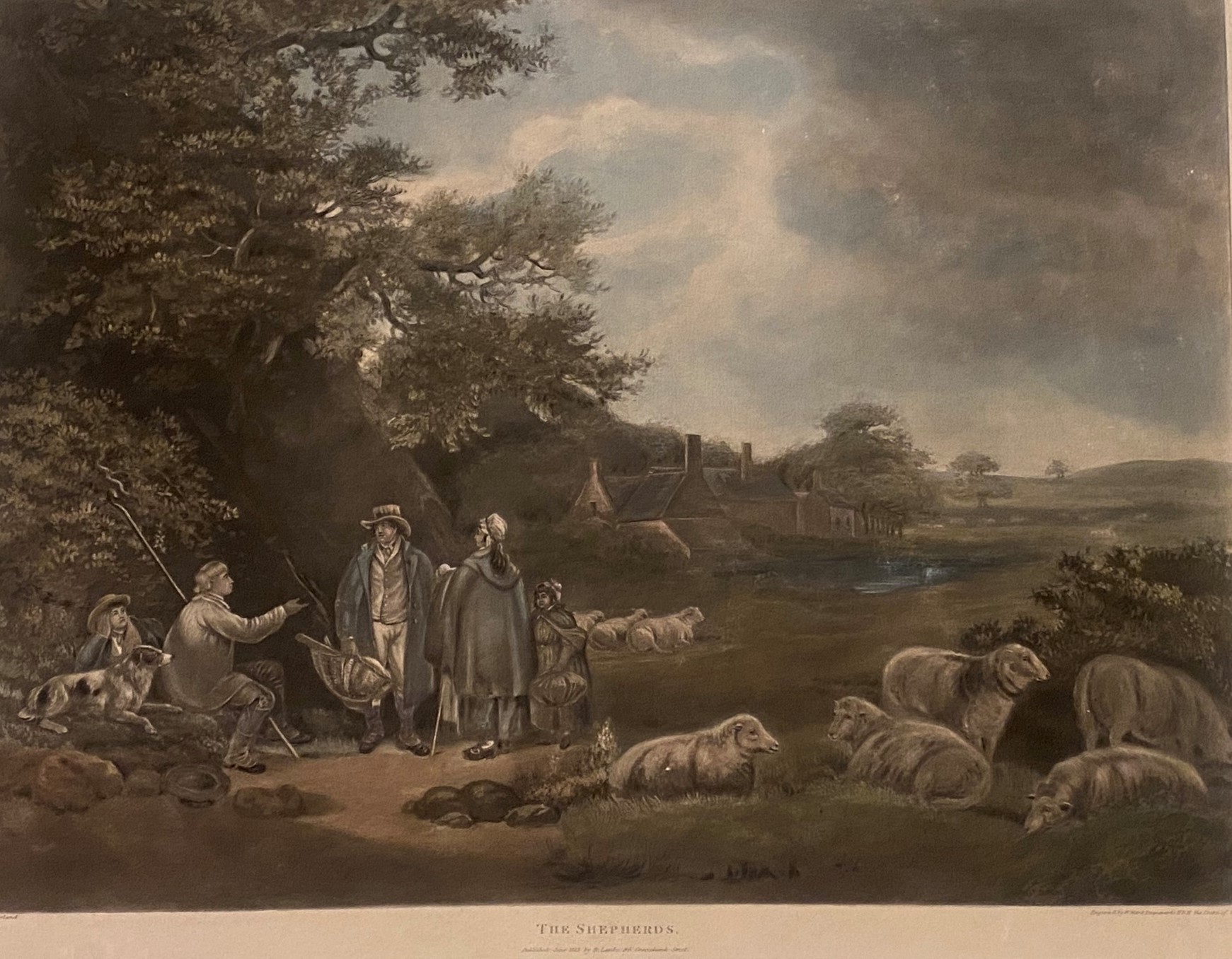 Pair of Engravings after George Moreland “The shepherds” and “The warrener” both Engraved by W York - Image 2 of 8