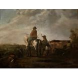 Dutch cattle drovers, Unsigned Circa 1780-1800