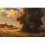 Harvest time by Percy Leslie Lara, British bn 1870, Exhib RA & ROI