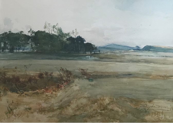 James Douglas RSW, North Berwick golf course watercolour - Image 7 of 7