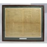 "Nelson's Victory at Rosetta" The Times 1798 Framed