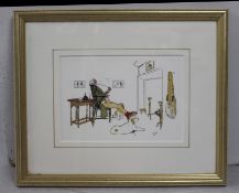 "By the Fireside" Cecil Aden Print