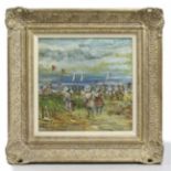 Walter John Beauvais (1942-98) Beach Scene Oil Painting